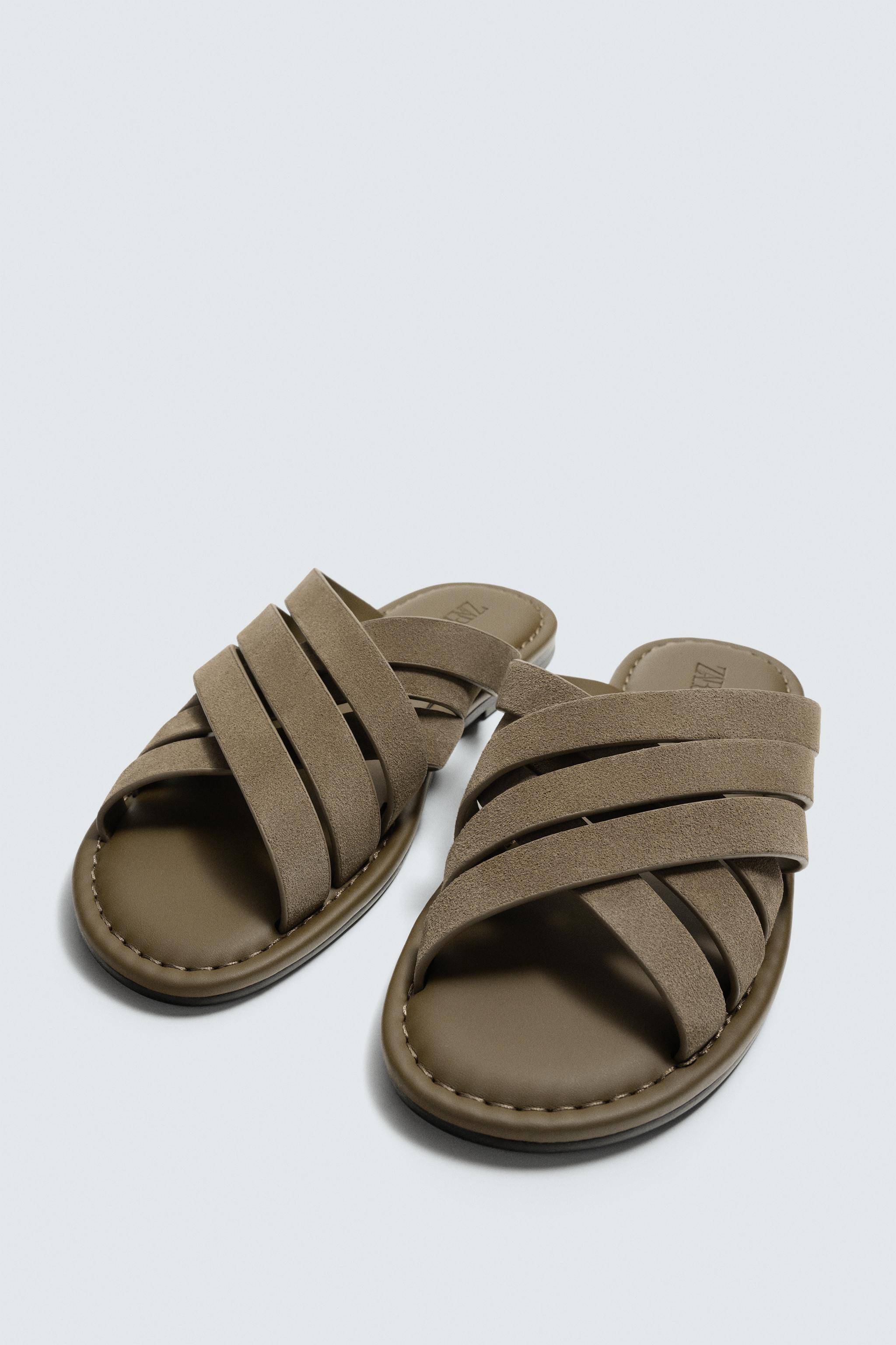 LEATHER STRAP SANDALS